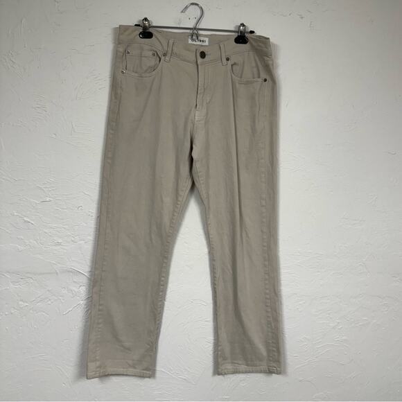 DL 1961 Tan Vince Casual Straight Jeans Mens 35 XTWill Classic Denim - Picture 1 of 14